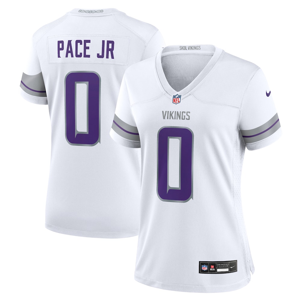 Ivan Pace Jr Minnesota Vikings Women's Alternate Game Player Jersey | White