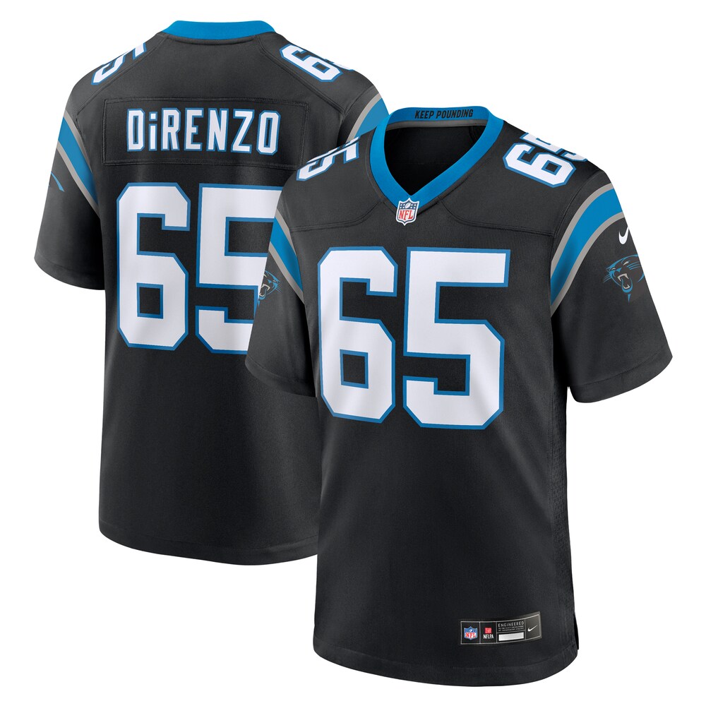 J.D. DiRenzo Carolina Panthers Nike  Game Jersey -  Black