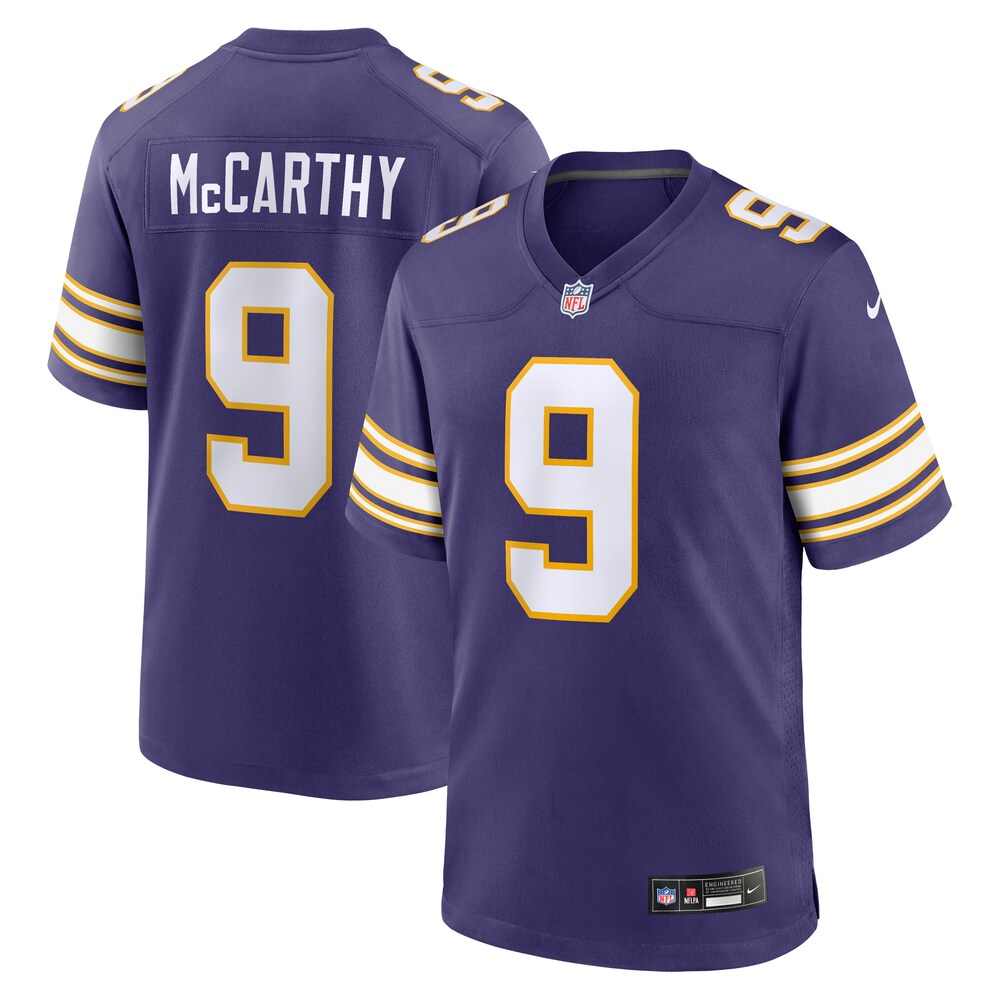 J.J. McCarthy Minnesota Vikings 2nd Alternate  Player Game Jersey | Purple