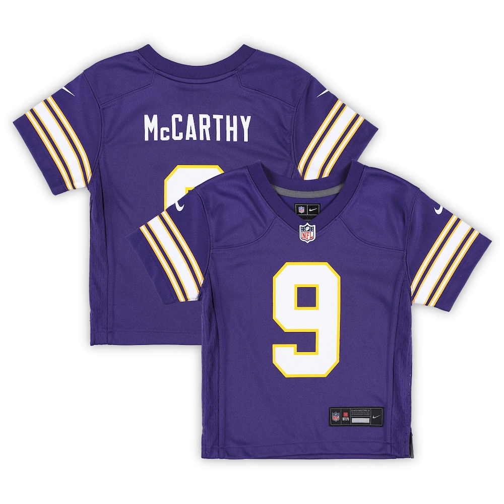 J.J. McCarthy Minnesota Vikings Infant Alternate Player Game Jersey - Purple