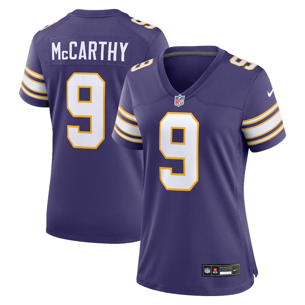 J.J. McCarthy Minnesota Vikings Women's 2nd Alternate  Player Game Jersey | Purple