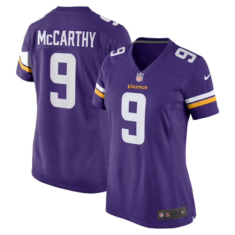 J.J. McCarthy Minnesota Vikings Women's  Player Game Jersey | Purple