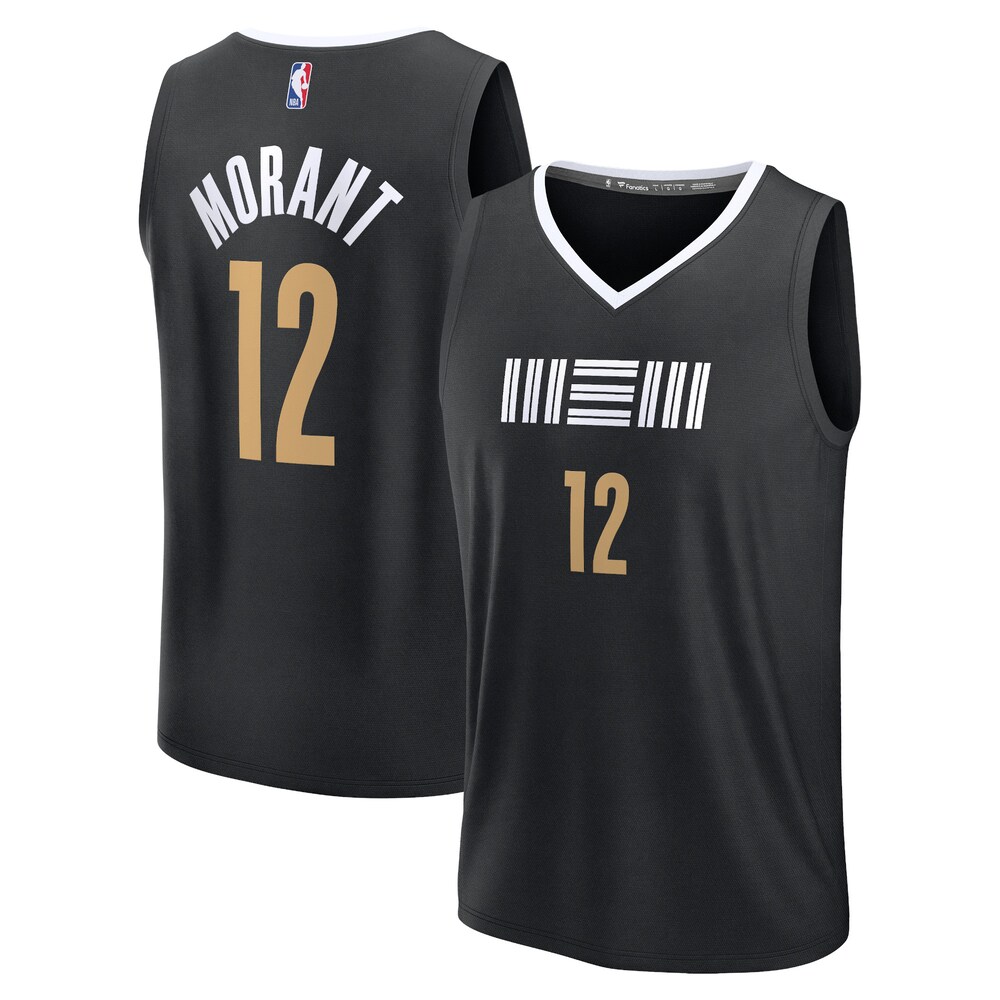 Ja Morant Memphis Grizzlies Fanatics Fast Break Jersey - Black - City Edition