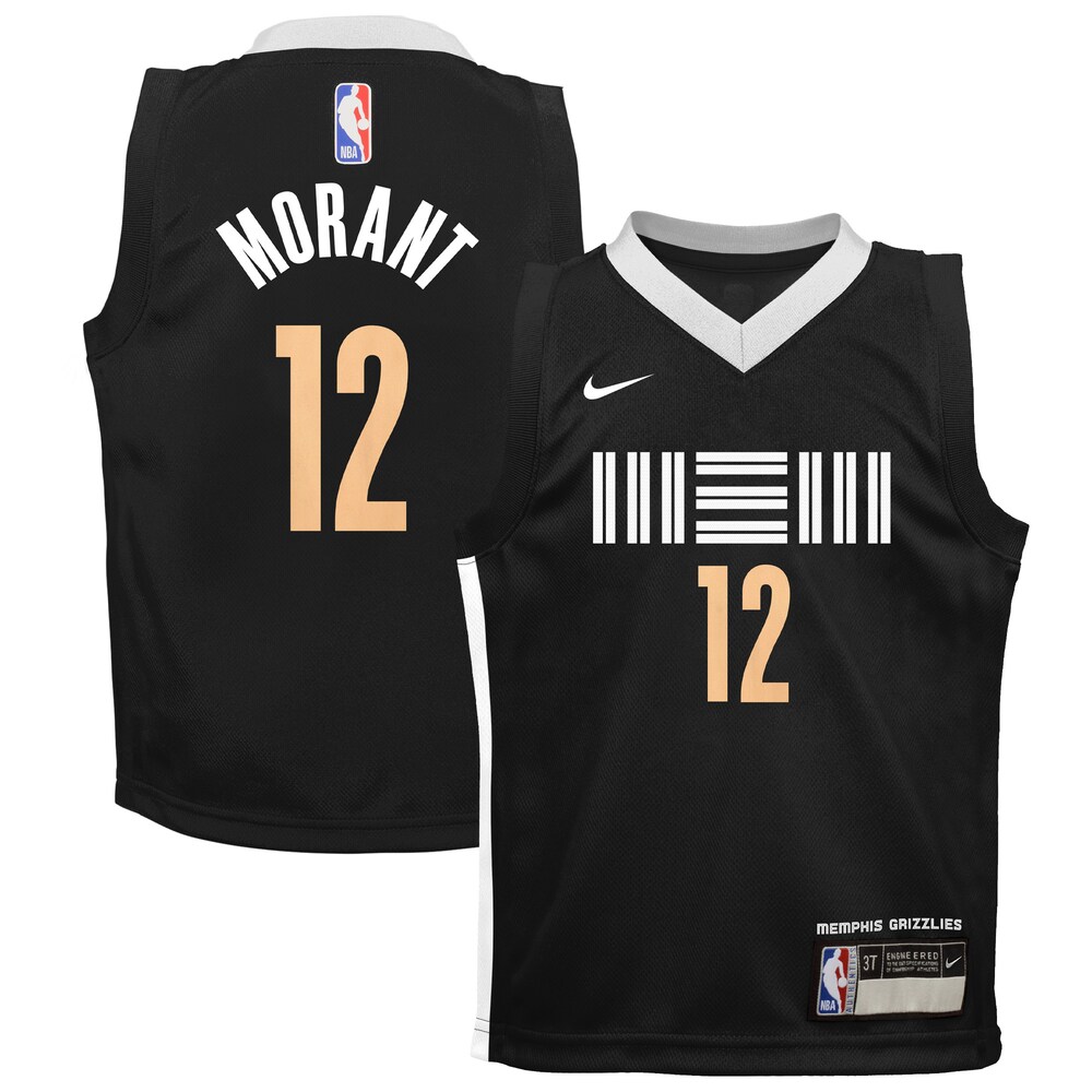 Ja Morant Memphis Grizzlies Nike Preschool  2023/24 Swingman Replica Jersey - City Edition - Black