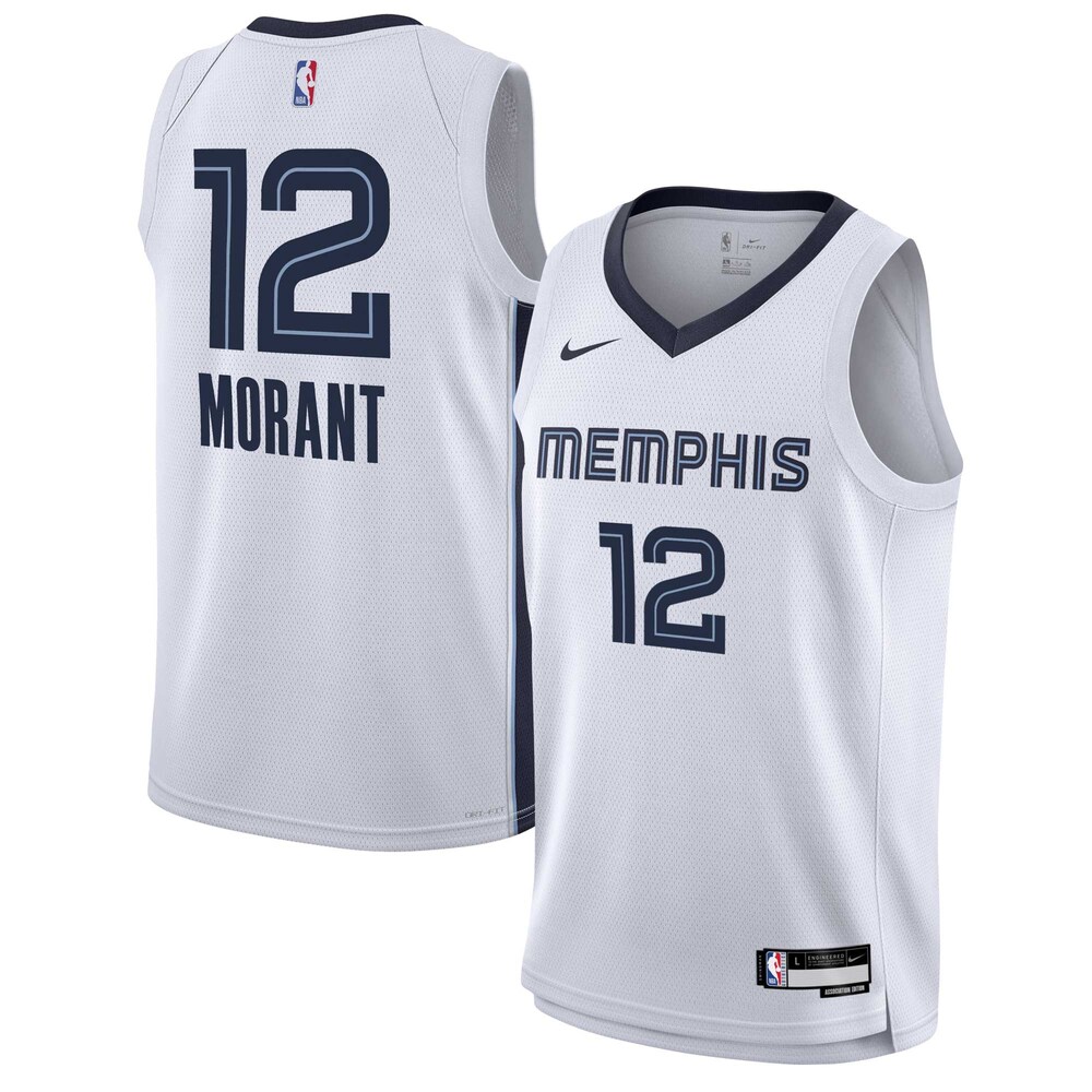Ja Morant Memphis Grizzlies Nike Youth Swingman Jersey - Association Edition - White