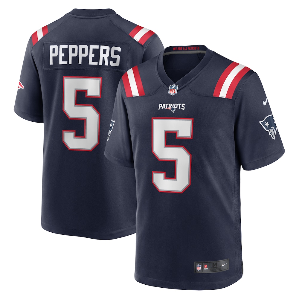 Jabrill Peppers New England Patriots Game Player Jersey | Navy