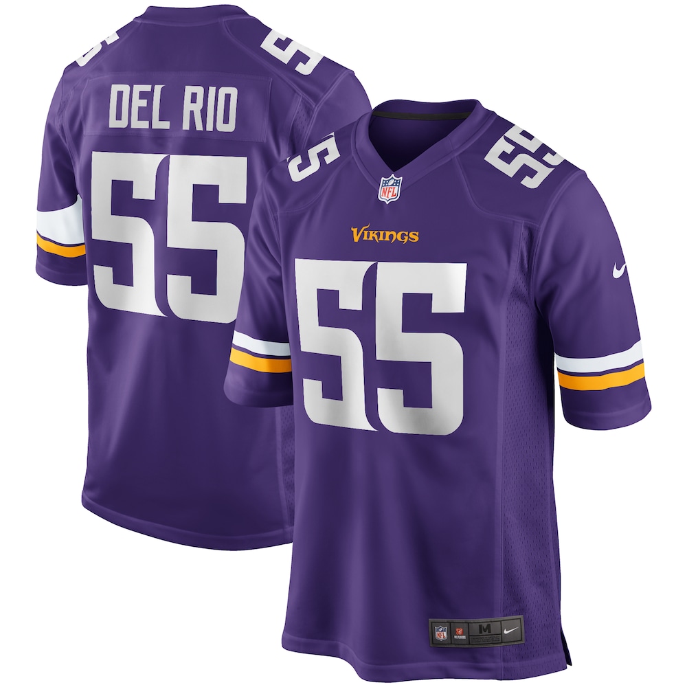 Jack Del Rio Minnesota Vikings Game Retired Player Jersey | Purple