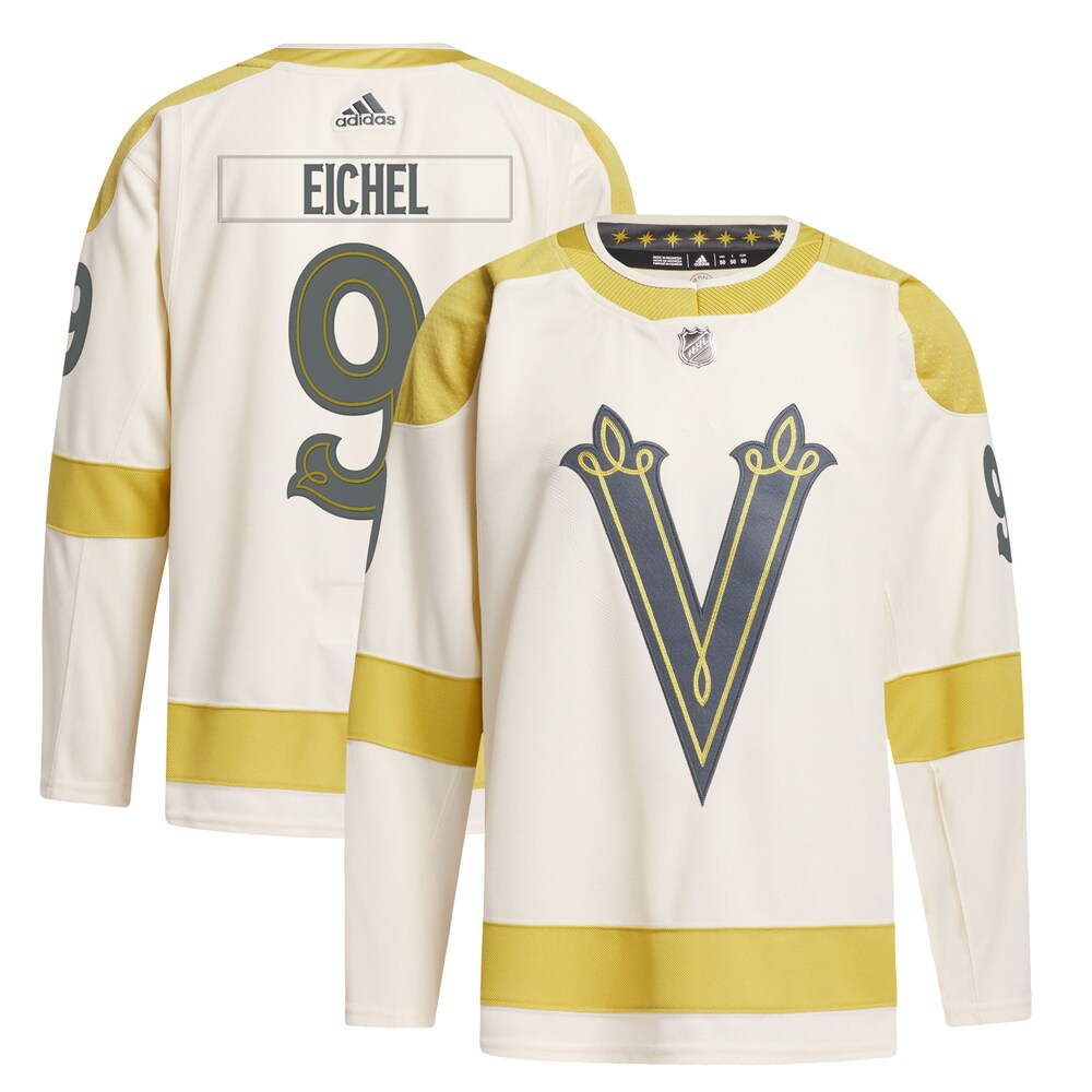 Jack Eichel Vegas Golden Knights adidas 2024 NHL Winter Classic Primegreen Authentic Player Jersey - Cream