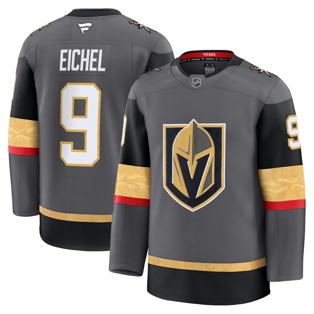 Jack Eichel Vegas Golden Knights Fanatics Alternate Premium Jersey - Gray