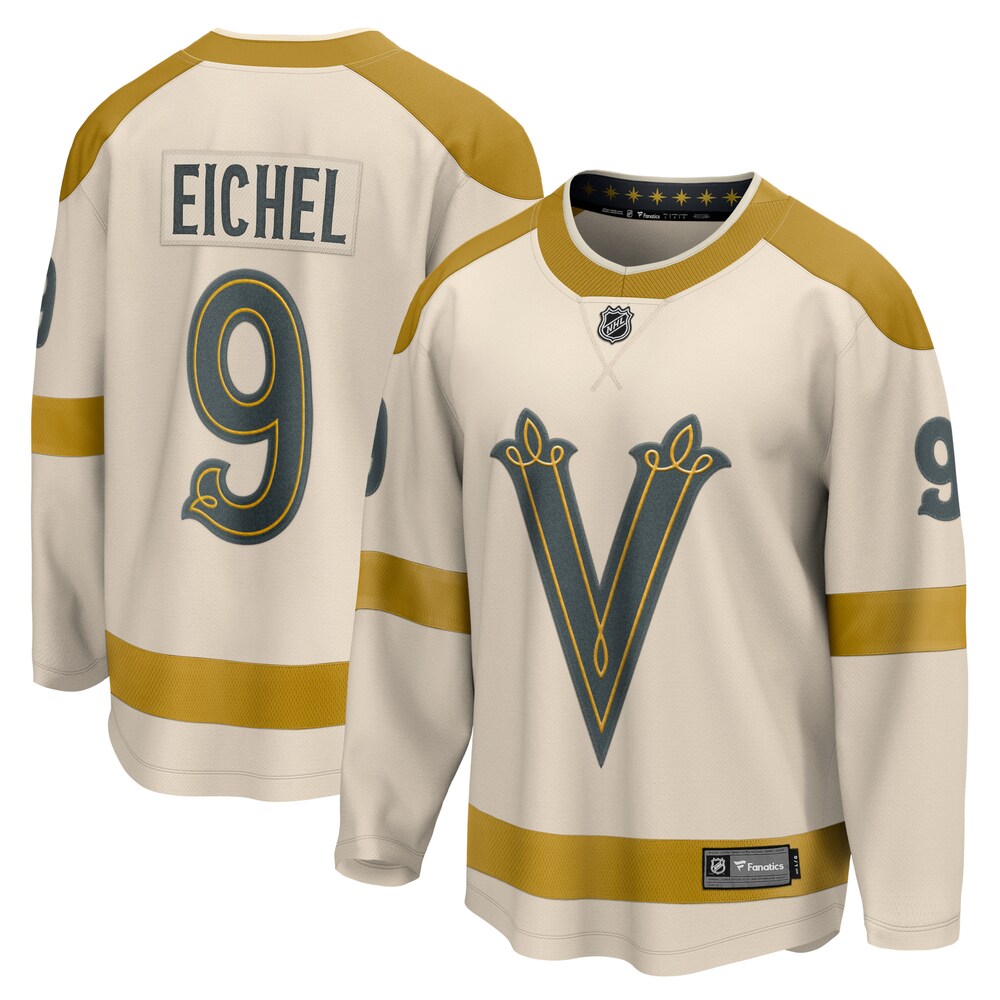 Jack Eichel Vegas Golden Knights Fanatics Branded 2024 NHL Winter Classic Breakaway Player Jersey - Cream