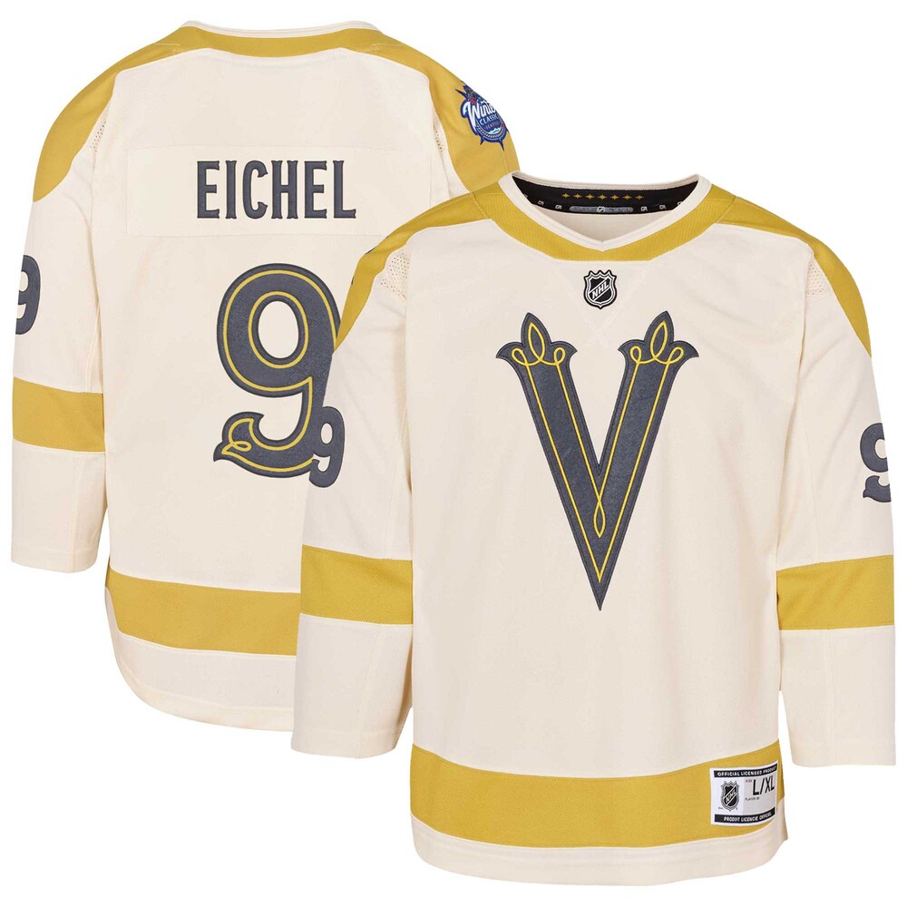 Jack Eichel Vegas Golden Knights Youth 2024 NHL Winter Classic Premier Player Jersey - Cream
