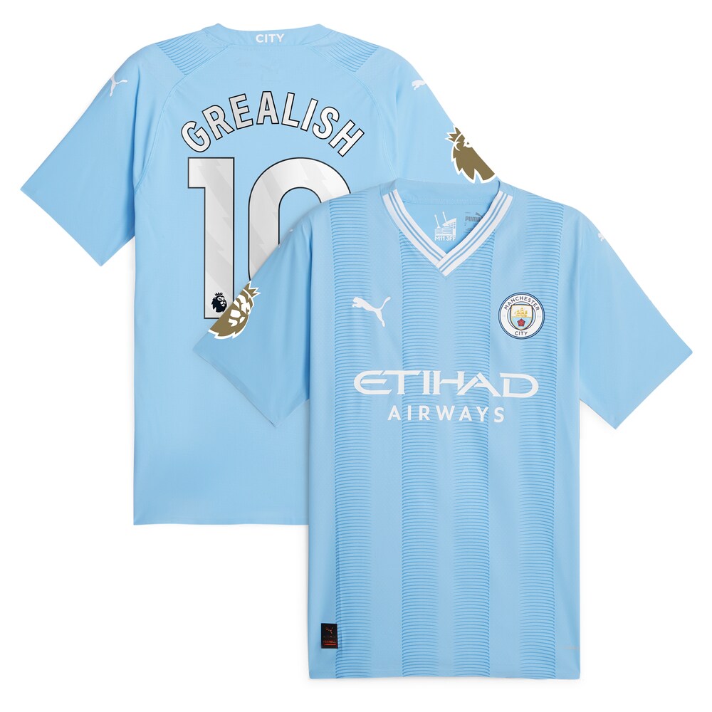 Jack Grealish Manchester City Puma 2023/24 Player Jersey - Sky Blue
