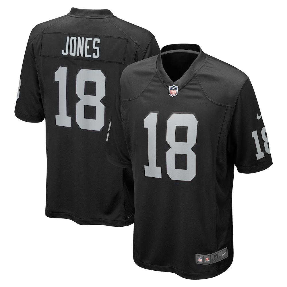 Jack Jones Las Vegas Raiders Team Game Jersey -  Black