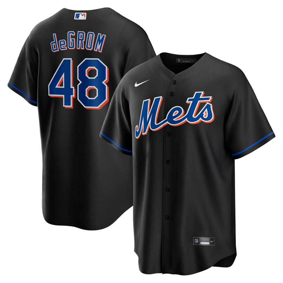 Jacob deGrom New York Mets Nike 2022 Alternate Replica Player Jersey &#8211; Black