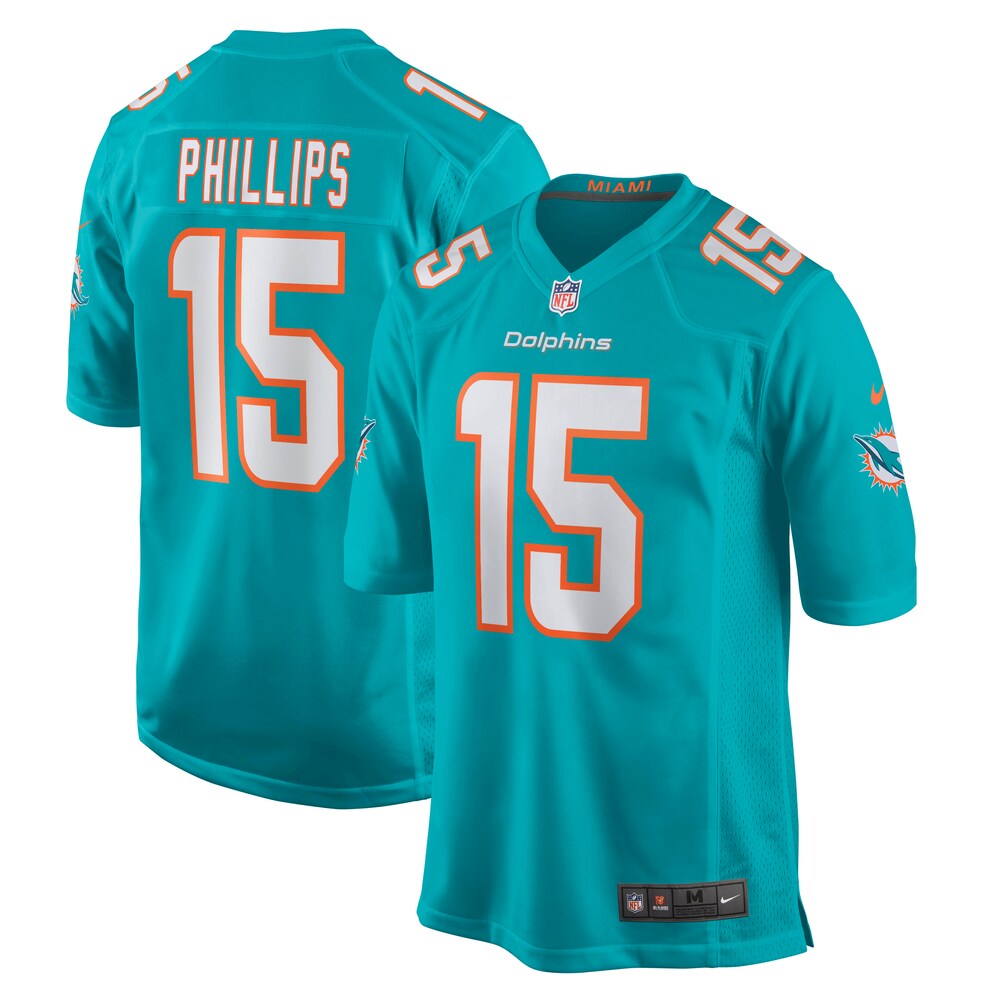 Jaelan Phillips Miami Dolphins Game Player Jersey - Aqua