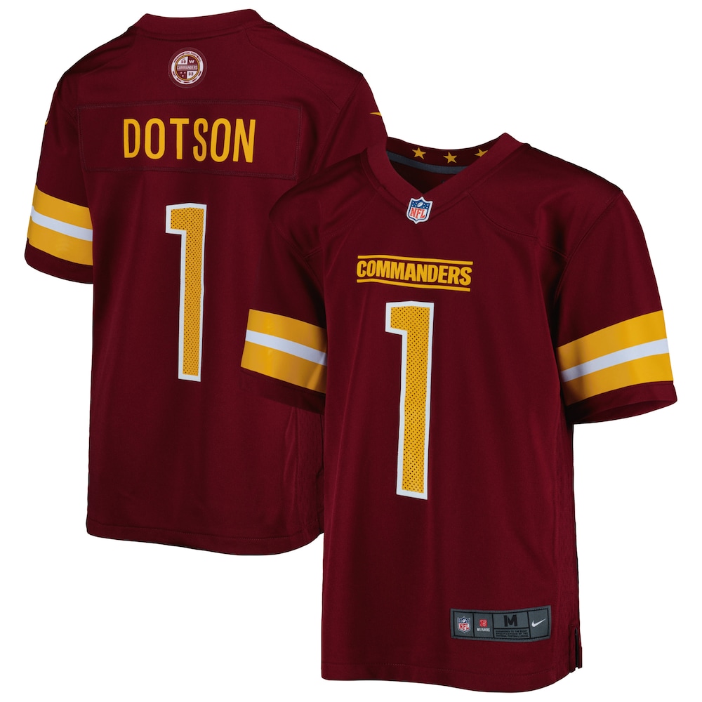 Jahan Dotson Washington Commanders Youth Game Jersey | Burgundy