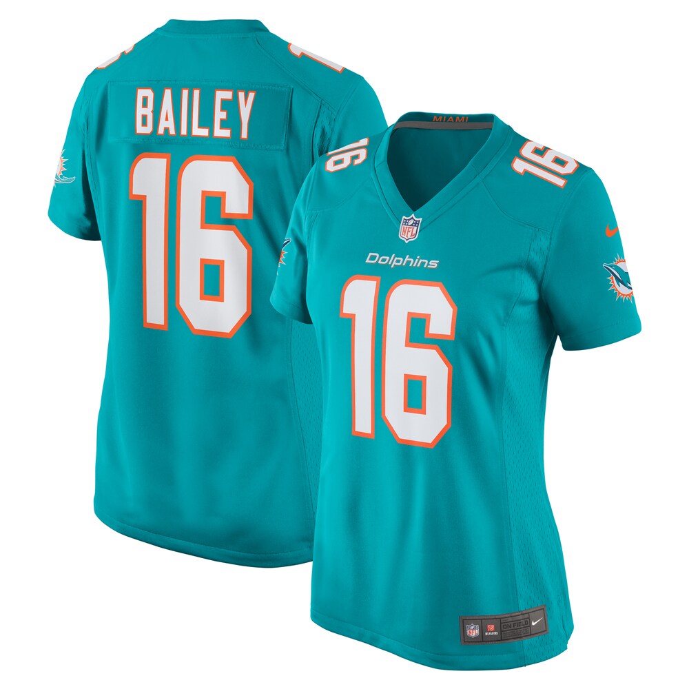 Jake Bailey Miami Dolphins Women's Game Player Jersey - Aqua