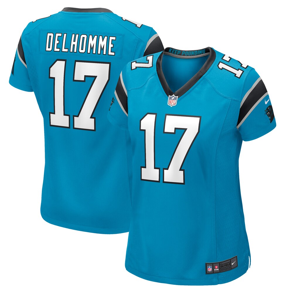 Jake Delhomme Carolina Panthers Women's Retired Player Jersey | Blue