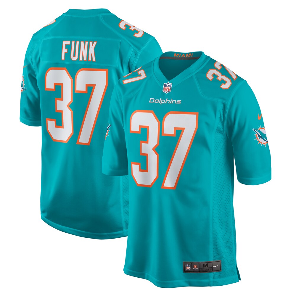 Jake Funk Miami Dolphins Nike  Game Jersey -  Aqua