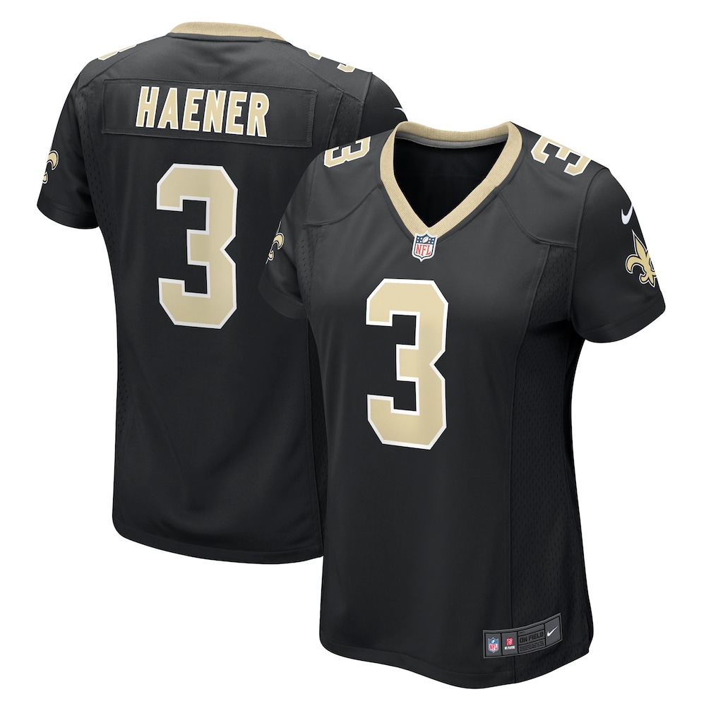 Jake Haener New Orleans Saints Women's Team Game Jersey -  Black