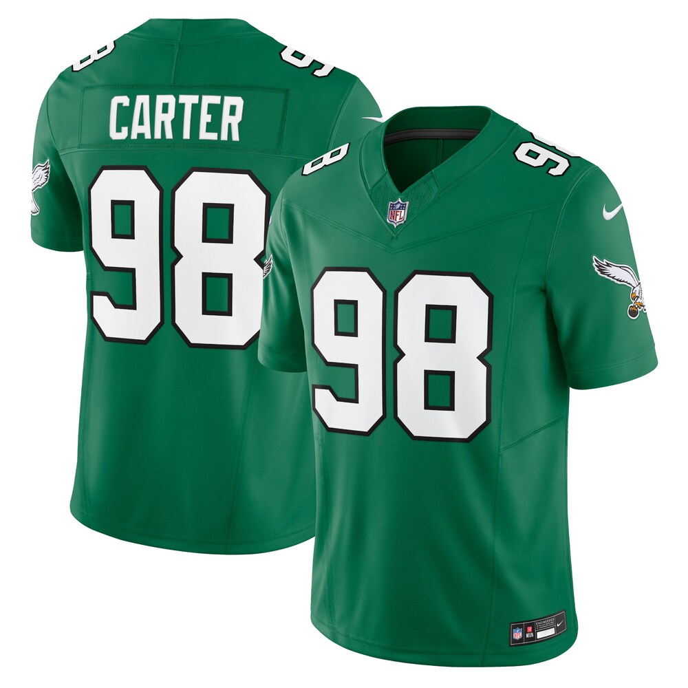 Jalen Carter Philadelphia Eagles Alternate Vapor F.U.S.E. Limited Jersey | Kelly Green