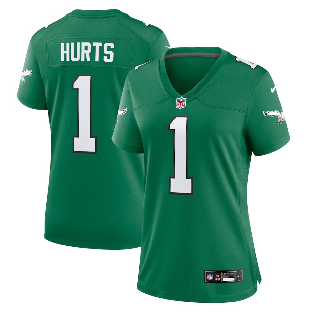 Jalen Hurts Philadelphia Eagles Women's Game Player Jersey - Kelly Green