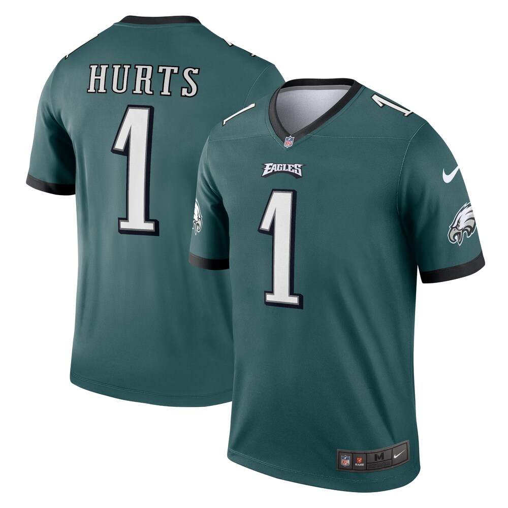 Jalen Hurts Philadelphia Eagles Team Legend Player Performance Top | Midnight Green