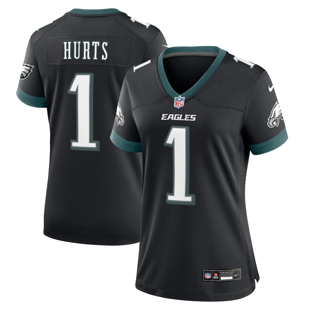 Jalen Hurts Philadelphia Eagles Women's Alternate Game Jersey | Black