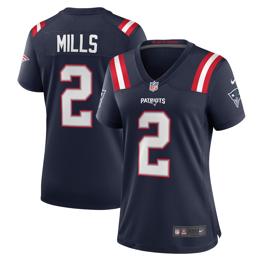 Jalen Mills New England Patriots Women's Game Player Jersey | Navy