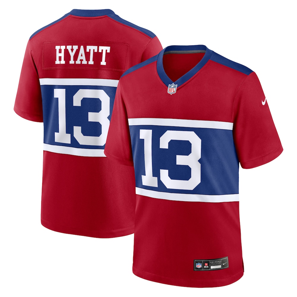 Jalin Hyatt New York Giants Youth Alternate Player Game Jersey | Century Red