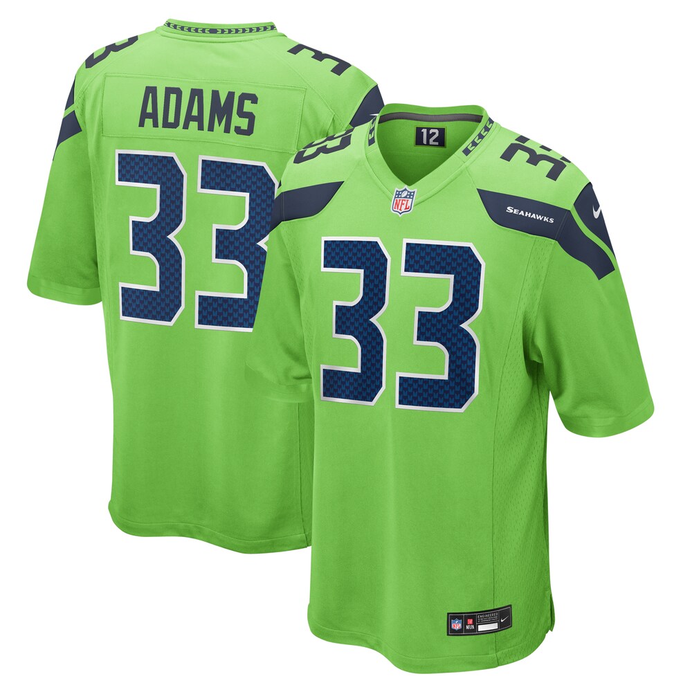 Jamal Adams Seattle Seahawks Nike  Game Jersey - Neon Green