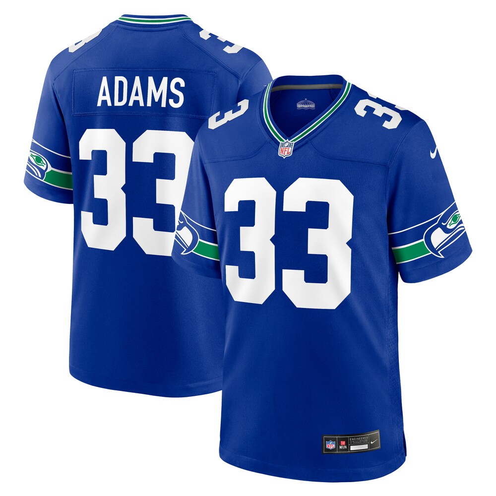 Jamal Adams Seattle Seahawks Throwback Player Game Jersey | Royal