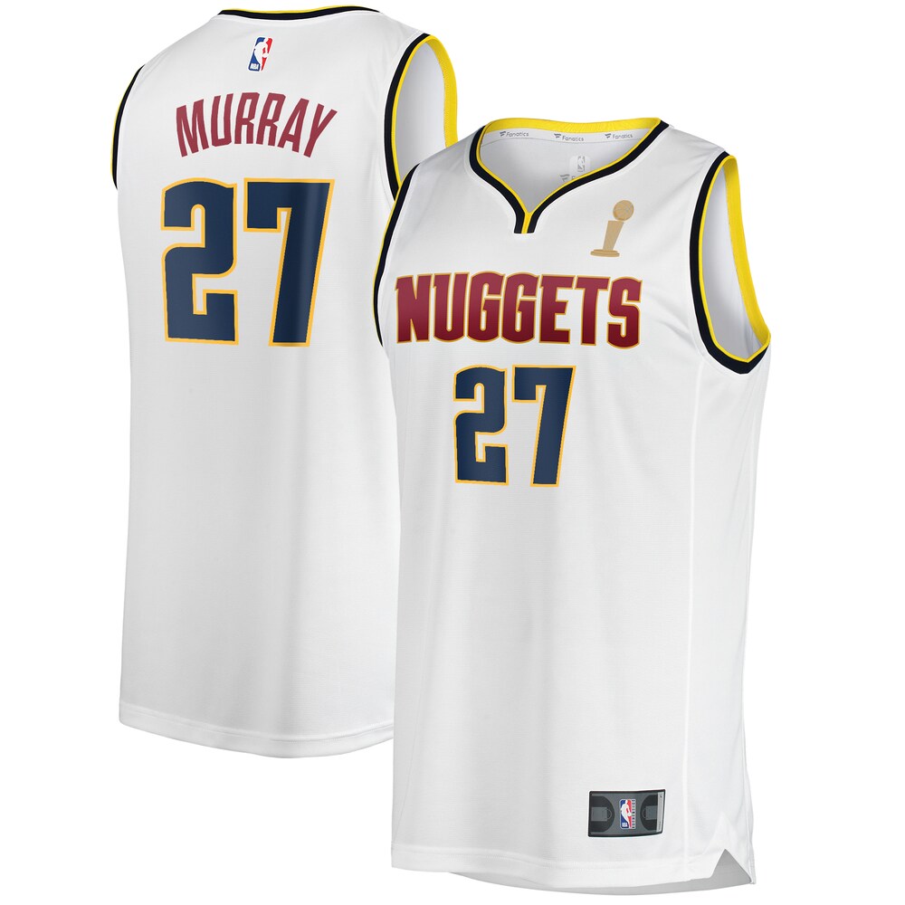 Jamal Murray Denver Nuggets Fanatics Branded Youth White 2023 NBA Finals Champions Fast Break Player Jersey - Association Edition
