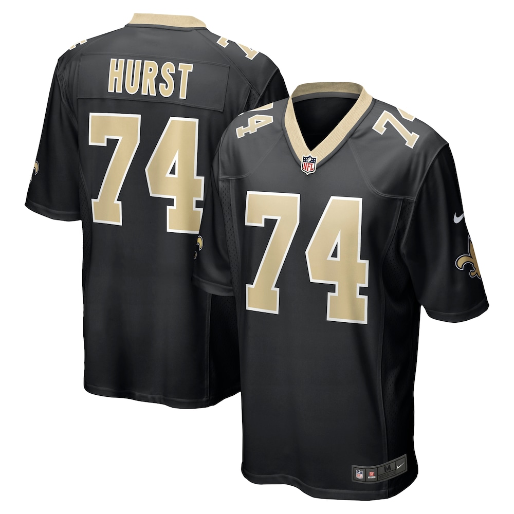 James Hurst New Orleans Saints Game Jersey | Black