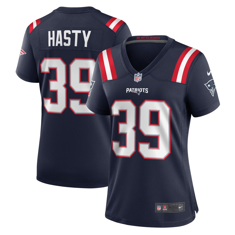 Jamycal Hasty New England Patriots Nike Women's Team Game Jersey -  Navy