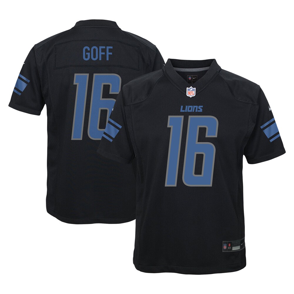 Jared Goff Detroit Lions Nike Youth Fashion Game Jersey - Black