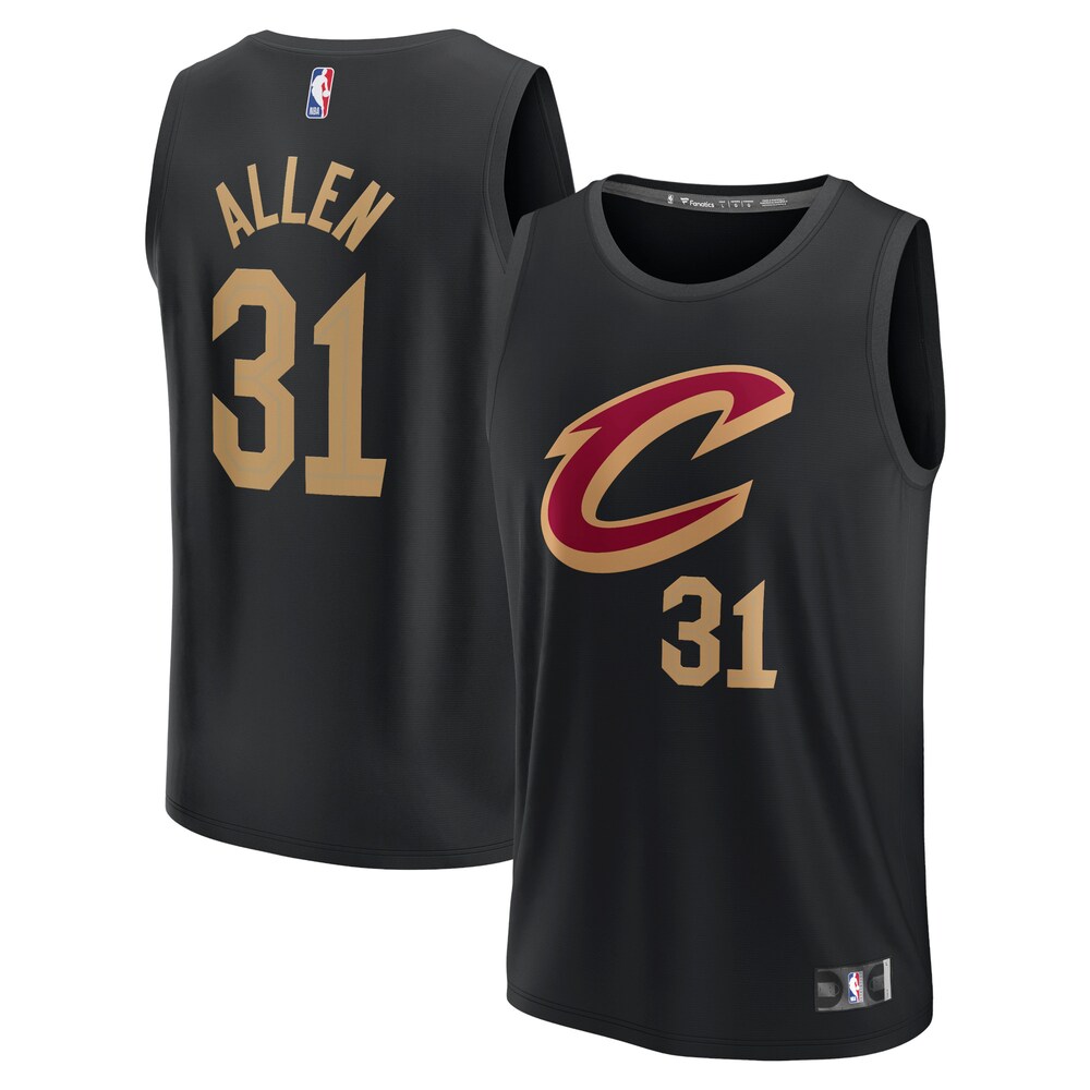 Jarrett Allen Cleveland Cavaliers Fanatics Fast Break Replica Jersey - Statement Edition - Black