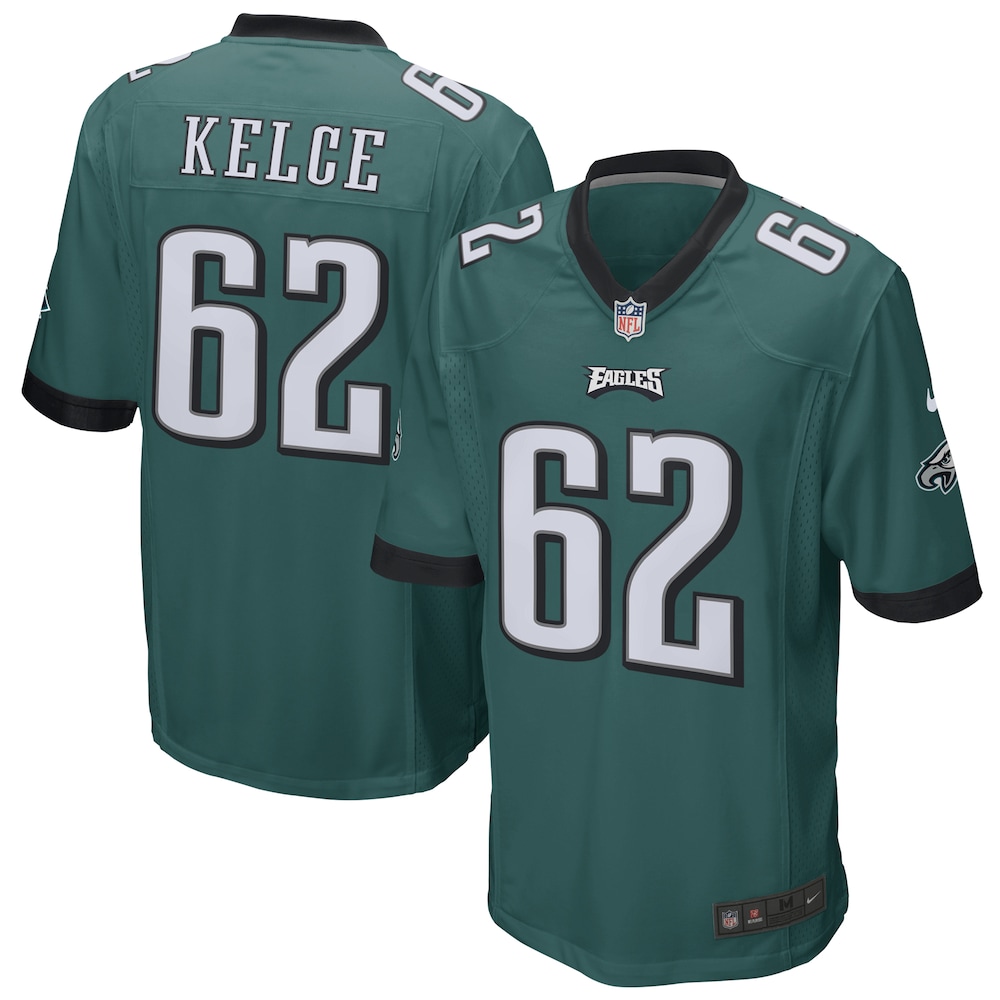 Jason Kelce Philadelphia Eagles Game Jersey | Midnight Green