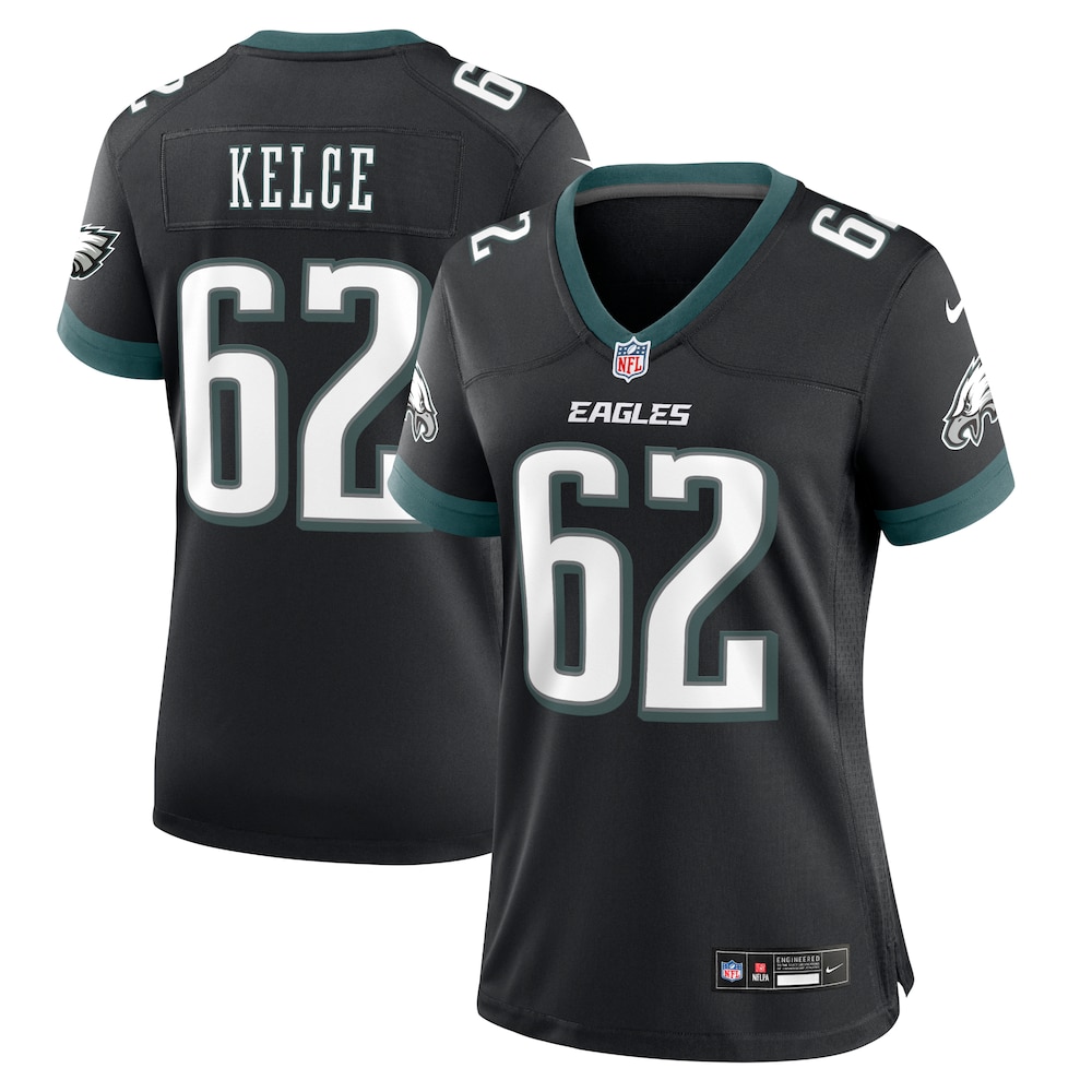 Jason Kelce Philadelphia Eagles Women's Alternate Game Jersey | Black