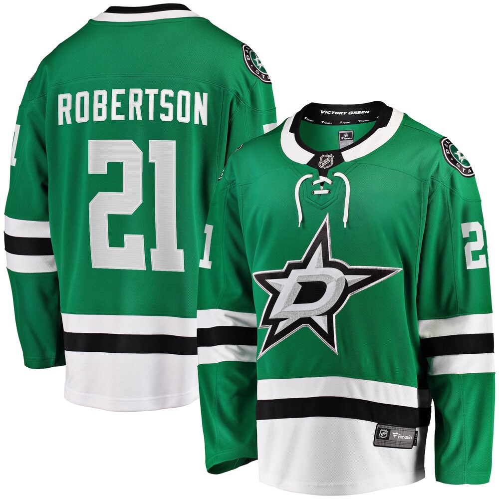 Jason Robertson Dallas Stars Fanatics Home Breakaway Replica Jersey - Kelly Green