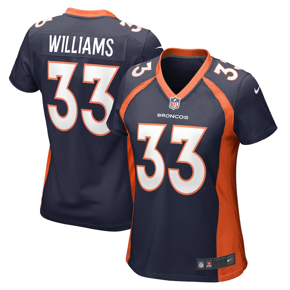 Javonte Williams Denver Broncos Women's Home Game Player Jersey - Navy