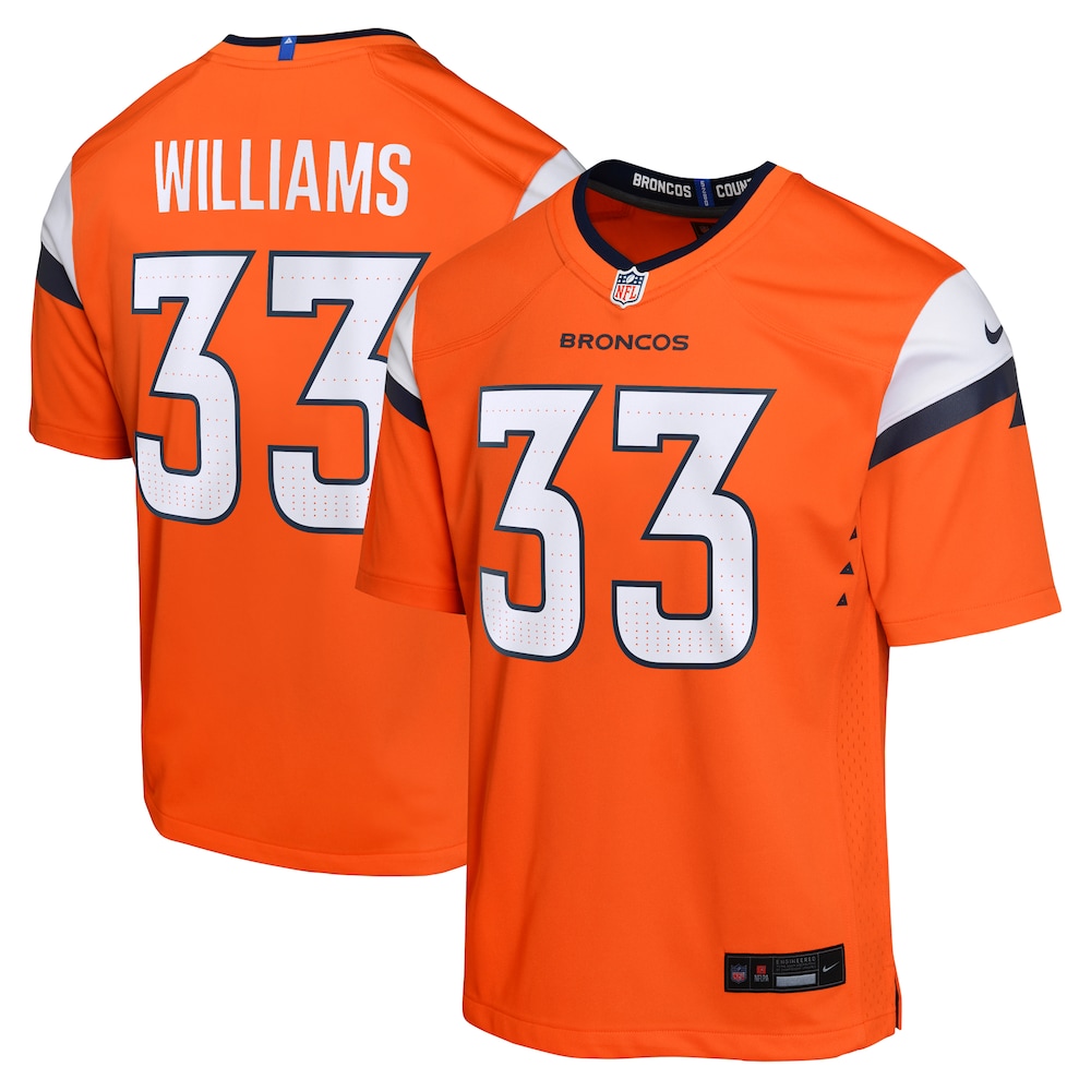 Javonte Williams Denver Broncos Youth Mile High Collection Game Jersey | Orange