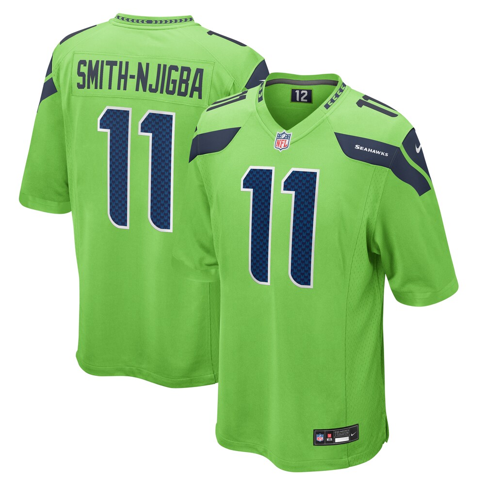Jaxon Smith-Njigba Seattle Seahawks Nike  Game Jersey - Neon Green