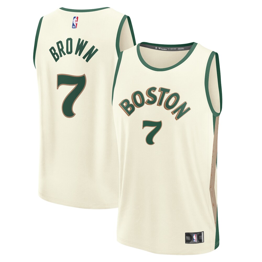Jaylen Brown Boston Celtics Fanatics Branded Youth 2023/24 Fast Break Jersey - White - City Edition