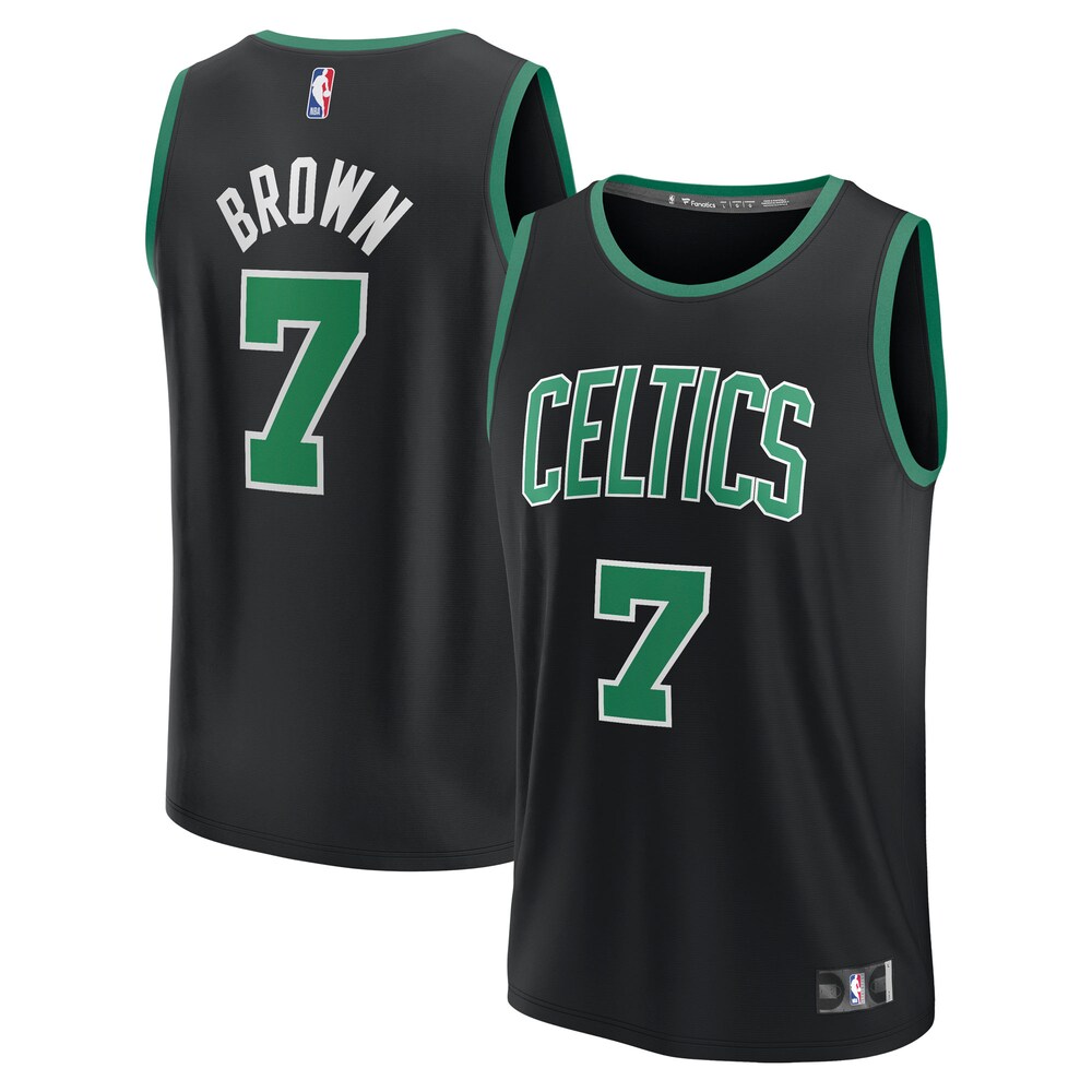 Jaylen Brown Boston Celtics Fanatics Youth Fast Break Replica Player Jersey - Statement Edition - Black