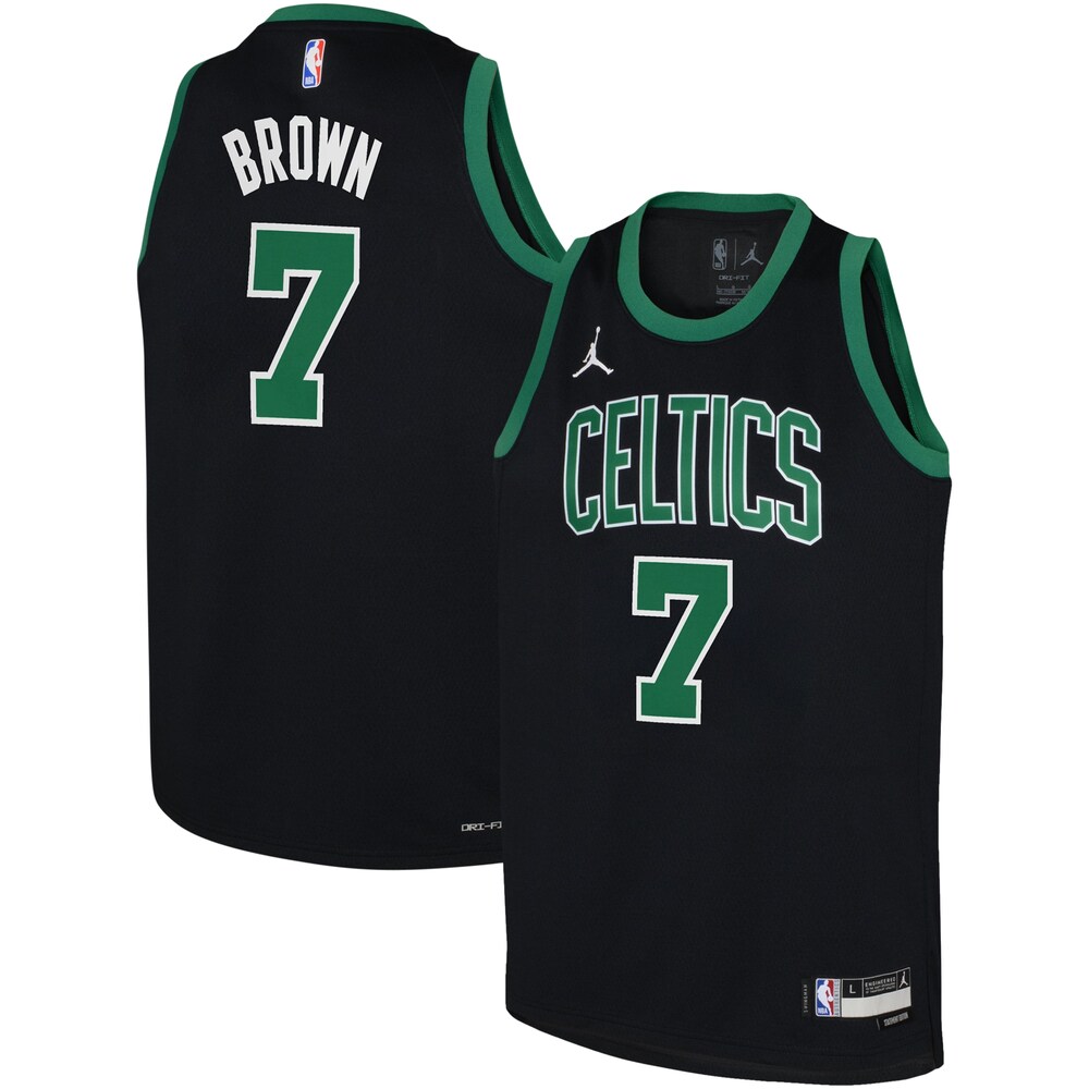 Jaylen Brown Boston Celtics Jordan Brand Youth Swingman Jersey - Statement - Black