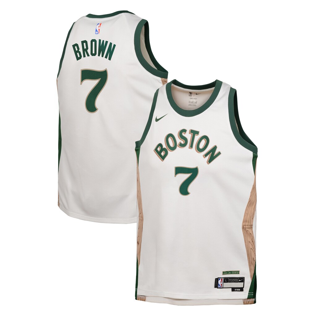 Jaylen Brown Boston Celtics Nike Youth 2023/24 Swingman Replica Jersey - City Edition - White