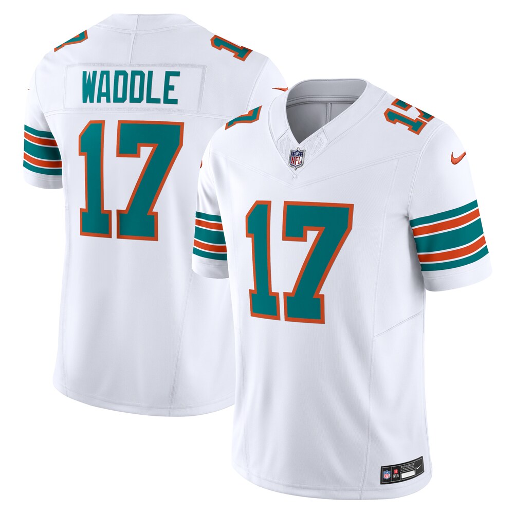 Jaylen Waddle Miami Dolphins Nike Alternate Vapor F.U.S.E. Limited Jersey - White