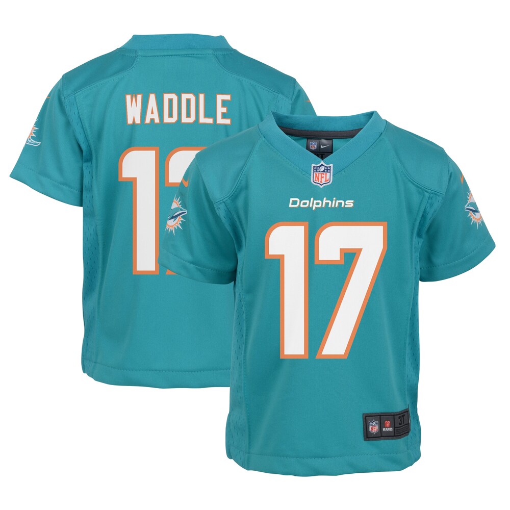 Jaylen Waddle Miami Dolphins Nike Infant Player Game Jersey - Aqua