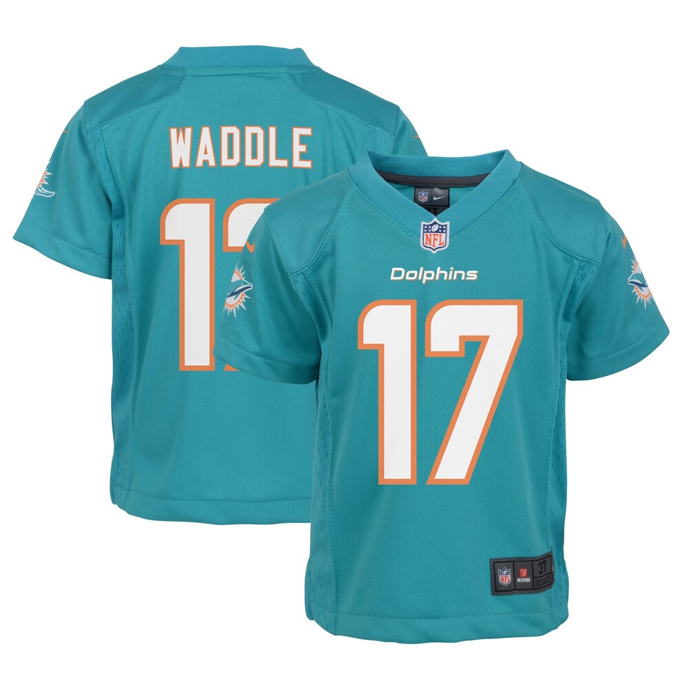 Jaylen Waddle Miami Dolphins Infant Player Game Jersey - Aqua